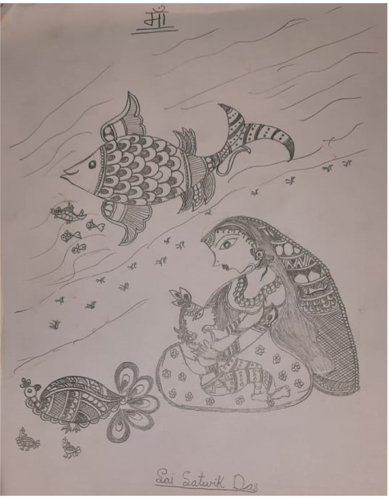 mithila painting by sai satwik
